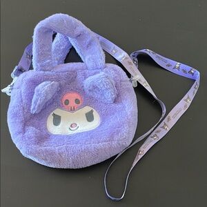 Kuromi Purple Plush Kids Bag